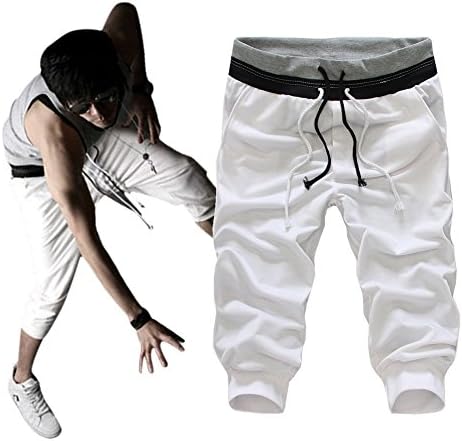 IBobo Fashion Men Print Sports Baggy Shorts Casual Soft Trousers Elastic Loose Pants