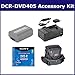 Sony DCR-DVD405 Camcorder Accessory Kit includes: SDNPFP50 Battery, SDM-109 Charger, ST80 Case, 3DMR30R1H Tape/ Media