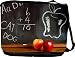 Rikki KnightTM Blackboard and Apple Messenger Bag - Book Bag - Unisex - Ideal Gift for all occassions!