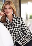 Belted Houndstooth Blazer