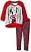 Disney Girls' 2 Piece Minnie Fleece Sweatshirt and Space Dye Legging Set