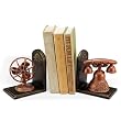 Antique Telephone and Fan Bookends