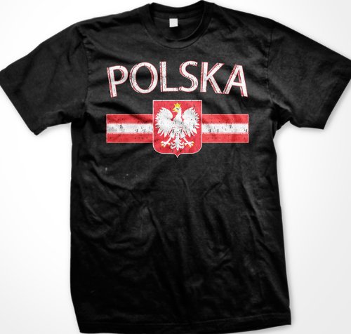 Polska Crest Coat Of Arms T-Shirt, Poland, Polish Pride Mens T-shirt