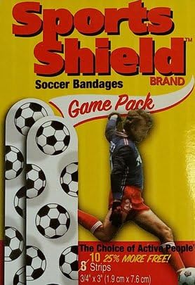 Sports Shield Assortment Bandages - 8 Game Pack Bundle
