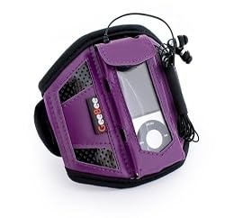 GeeBee Ultimo Sports / gym running armband for MP3 players / phones in size: M / color: Purple / compatible with (Apple iPod Nano 1st / 2nd / 3rd / 4th / 5th / 6th gen (all models))