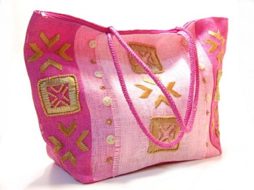 Grosse Strandtasche, pink