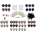 12 Dartpfeile mit Aluschaft ca. 17g + 100 Spitzen und 30 Flights