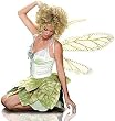 Only here WINGS included! - Sweet and Beautiful Spring Fairy Costume
