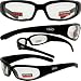 Sporting Goods : CHICAGO FOAM PADDED MOTORCYCLE SUNGLASSES UV400 GOGGLES BIKER EYEWEAR CLEAR LENSES