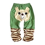 YideaHomeお尻 が 可愛い 【 ベビー モンキー パンツ 】 快適 おむつ すっぽり マチ付き カットソー 長ズボン 男の子 女の子 おしゃれ 赤ちゃん 服 普段着 プレゼント