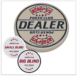 Espn Texas Hold'em Poker Button Package - Dealer, Big and Little Blind