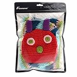 Foxnovo Cute Caterpillar Style Baby Infant Newborn Handmade Crochet Beanie Hat Clothes Baby Photograph Props (Blue)