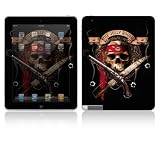 The Jolly Roger Design Skin Decal Sticker for Apple iPad 2 Tablet E-Reader