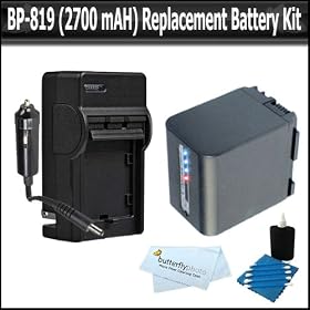 Battery Kit For Canon VIXIA HF M300 HF M30 HF M31 M32 M40 M41 HF S200 H S20 HF S21 S30... by Butterfly