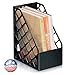 Officemate Recycled Large Magazine File, Black, 6 Each (26083)