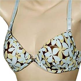 FLORAL PRINT DEMI CUP 6 PACK LADIES BRAS SZ 36C