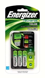 Energizer Value Charger with AA Rechargeable NiMH Batteries
