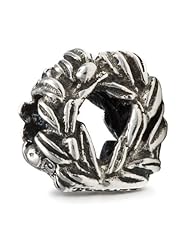 Melina World Jewellery - Olive Wreath / Corona de olivo - 3010 - Handmade Sterling Silver 925 - Made in Greece By Greeks. Inspired By Greek, Olympic and Mediterranean Motives and History. Our Jewelry Fits Chains From Biagi, Chamilia, Pandora & Trollbeads A.o
