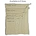 Simple Ecology Reusable Produce Shopping and Storage Bags, Drawstring, Washable Organic Cotton Mesh, Medium 3 pack