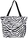 Zebra Print Travel Tote Bag