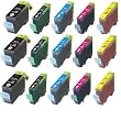 Canon PGI-5BK CLI-8 15-Pack Compatible Ink Cartridges w/ Chip for Pixma MP500 MP530 MP600 MP800 iP4200 iP4300 iP4500 iP5200 iP5200