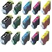 15-Pack Non-OEM Ink w/ Chip for PGI-220BK CLI-221 Canon PixmaCanon iP3600 iP4600 MP560 MP620 MX860 MP980