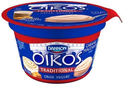 Oikos Organic Caramel Macchiato Traditional Greek Yogurt, 5.3 Ounce -- 12 per case.