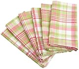 DII Dandy Dobby Plaid Napkin, Set of 6