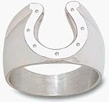 Indianapolis Colts Horseshoe 5/8 Men's Ring Size 11 1/2 - Sterling Silver Jewelry