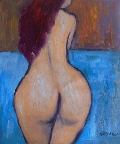 Beautiful Buttocks - Modern Abstract Canvas Nudes Oil Painting 20x24" Paintings Wall Decor Gift H2633