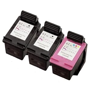 Sophia Global Remanufactured Ink Cartridge Replacement for HP 61XL (2 Black 1 Color) Inkjet 