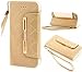 iPhone 6 Plus,iPhone 6 Plus Case,iPhone 6 Plus Leather case, iPhone 6 Plus Wallet Leather case,iPhone 6 Plus,iPhone 6 Plus Case Leather, Gotida iPhone 6 Plus (5.5) Case Wallet [Wallet Case] [With Strap] Wallet Case with Handbag for iPhone 6 Plus (5.5)-Golden