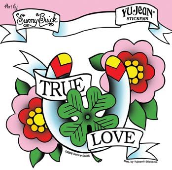 Sunny Buick - True Love Horseshoe - Sticker / Decal