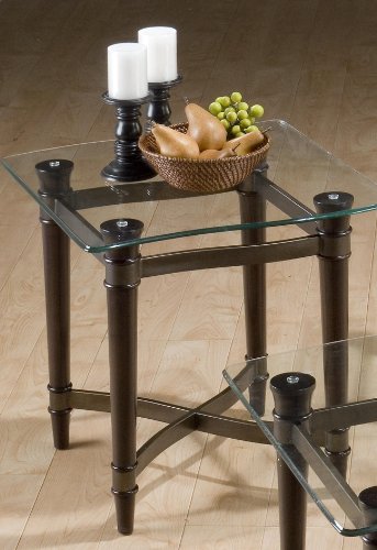 Brandy Brown/ Boris Bronze End Table