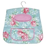 Kitchen & Housewares : English Rose Design Plasticated Clothes Peg Holder - With Hanger.
