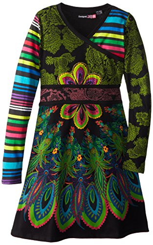 Desigual Big Girls' Faux Wrap Dress