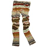 (ヘルスニット)Healthknit レギンス (男女兼用) 幾何学模様 C