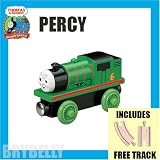 Percy with Free Track from Thomas the Tank Engine and Friends Wooden Railway Train System