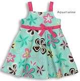 Play School Floral Empire Bow Hawaiian Aloha Bias Flare Sun Dress - Infant, Toddler, Small Girl Size