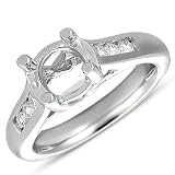 14k .27 Dwt Diamond White Gold Engagement Ring - JewelryWeb