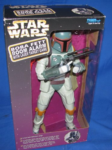 51wUS9UXctL Star Wars Boba Fett Room Alarm with Laser Targer Game Tiger Electronics