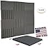 Mybecca Acoustic Wedge Studio Soundproofing Foam Wall Tiles, 12 by 12-Inch (12-Pack)