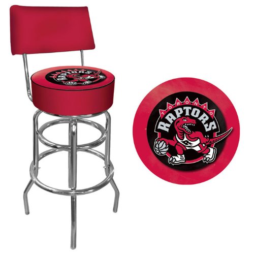NBA Toronto Raptors Padded Swivel Bar Stool with Back