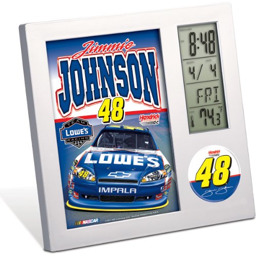 NASCAR Jimmie Johnson Digital Desk Clock