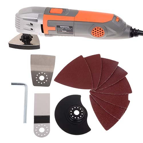 Learn More About Terratek TPMT15VB Oscillating Multi Function Power Tool Vari Speed, 15-Piece kit