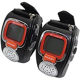 VECTORCOM Portable Digital Wrist Watch Walkie Talkie Two-Way Radio for Outdoor Sport Hiking, 462MHZ, black, 2pcs RD08