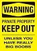 Unknown - Warning (Boobs) Size 24x34 - Artist: Unknown - Image Size: 21.53 by 4.67 in...