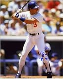 Steve Sax Los Angeles Dodgers - Batting - Autographed 8x10 Photograph with 1982 NL Roy Inscription