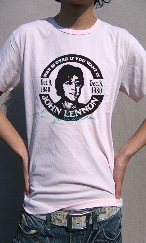 Rock Star Tシャツ 世界に平和を訴えた真のアーティスト、ジョン・レノン！Ｔシャツ LENNON
