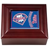 Sports MLB PHILLIES Wood Keepsake Box/Mahogany